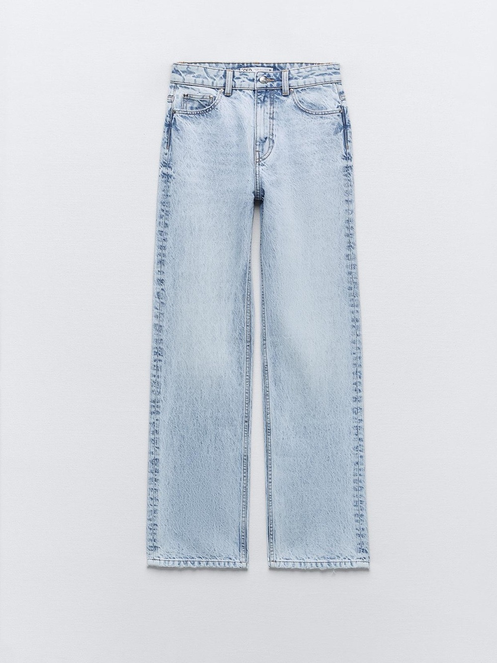 Zara Pale Blue Straight-Leg Women's Jeans